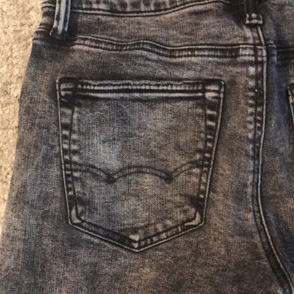 American Eagle Next Level Flex 30x34 Factory Faded Ripped Jeans - Picture 3 of 12
